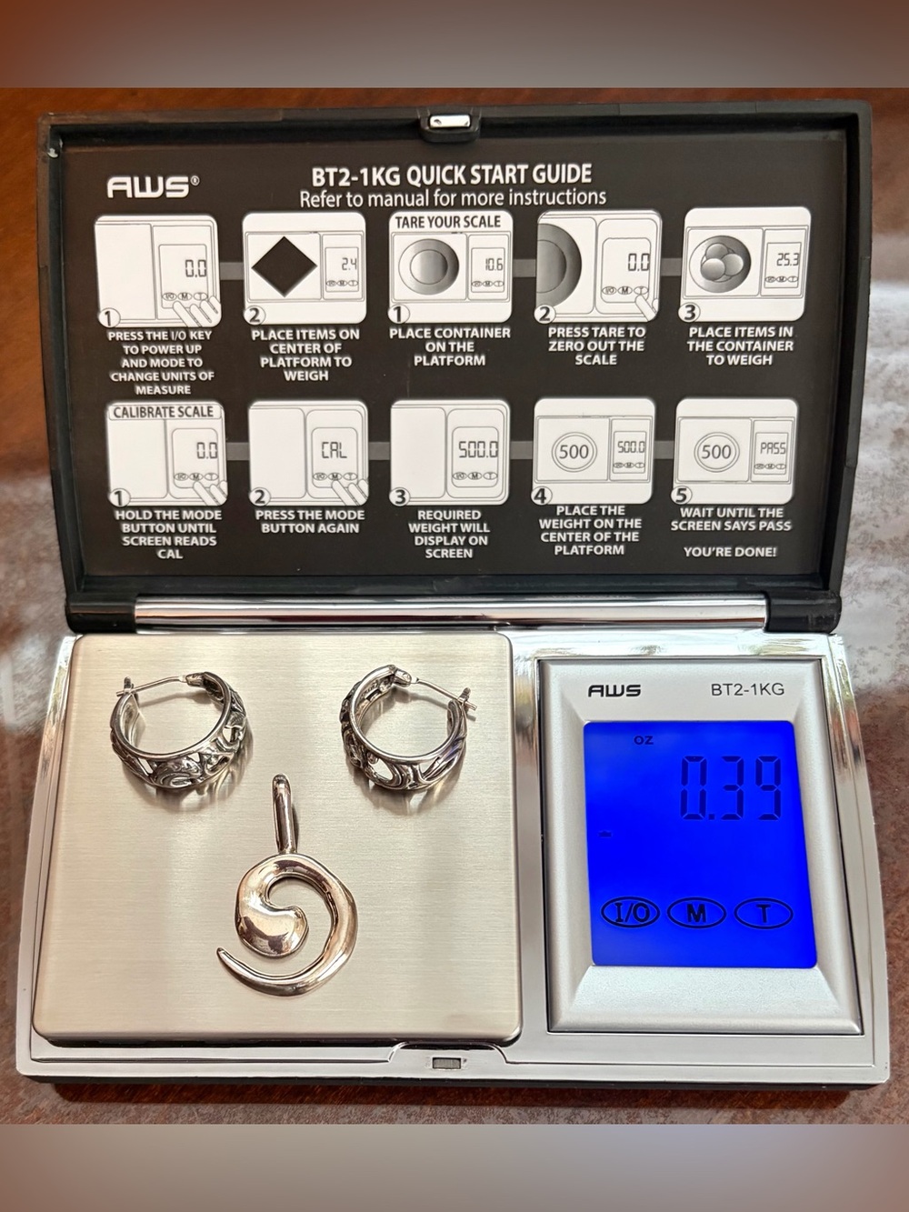 NEW! 🩶 925 Sterling Silver Pendant & Earrings